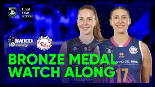 🔴LIVE WATCH ALONG | A. Carraro Prosecco DOC CONEGLIANO vs Savino Del Bene SCANDICCI | Bronze Match🎙️