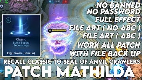 [FILE ABC + NO ABC]SCRIPT RECALL CLASSIC TO SEAL OF ANVIL CRAWLERS MATHILDA PATCH