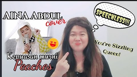 Peaches (Justin Bieber) - Aina Abdul Cover - Reaction Video