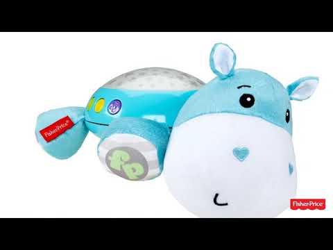 Fisher-Price CGN86 Nilpferd Schlummerlicht Spieluhr Nachtlicht mit Sternenlicht