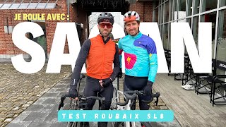 Je Roule avec Peter Sagan !!! Première prise en main du Roubaix SL8 SPECIALIZED sur les pavés