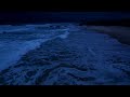 Fall Asleep with Powerful Waves at Night on Museddu Beach - Ocean Sounds for Deep Sleeping