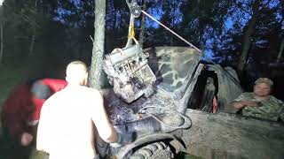 Замена мотора в чистом поле, завтра #offroad второй день!