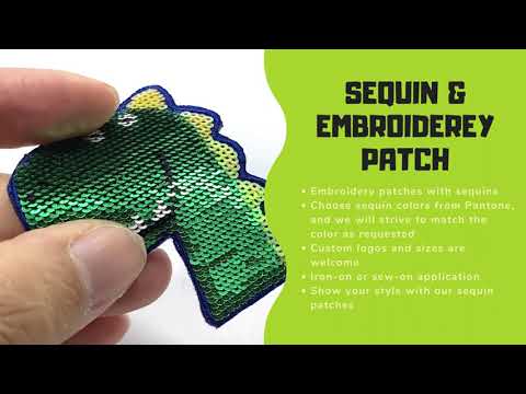  Joynaamn 26 PCS Sequin Iron on Patches for Clothing