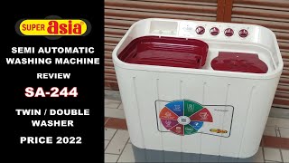 Washing Machine Review 2022 | Super Asia Sa244 Best Twin Washer | Unboxing & Price in Pakistan Washing Machine Review 2022 | Super Asia Sa244 Best Twin Washer | Unboxing & Price in Pakistan