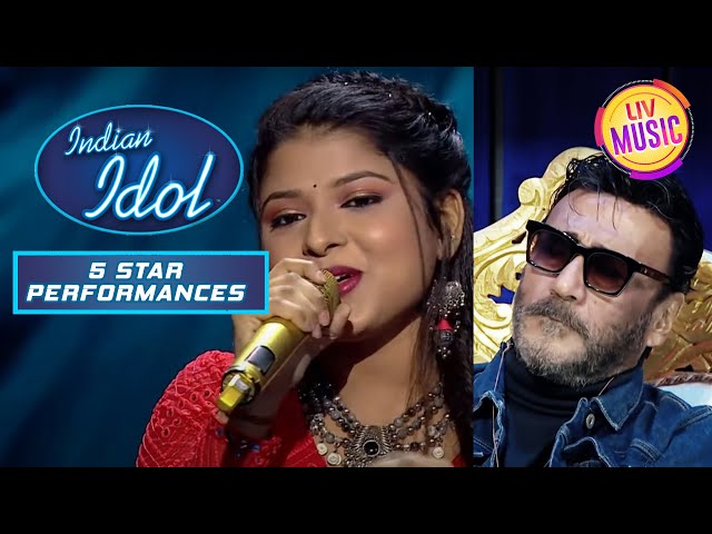 Arunita ने Tu Mera Hero Hai गाने से Jackie जी को किया Impress | Indian Idol | 5 Star Performance class=