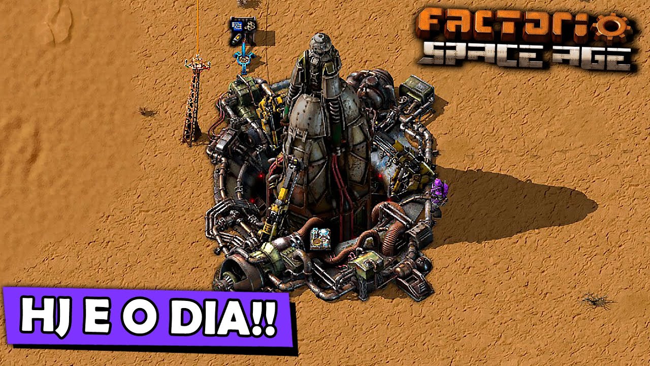 Factorio Space Age - Hoje vamos mandar uma PLATAFORMA pro ESPAÇO - YouTube