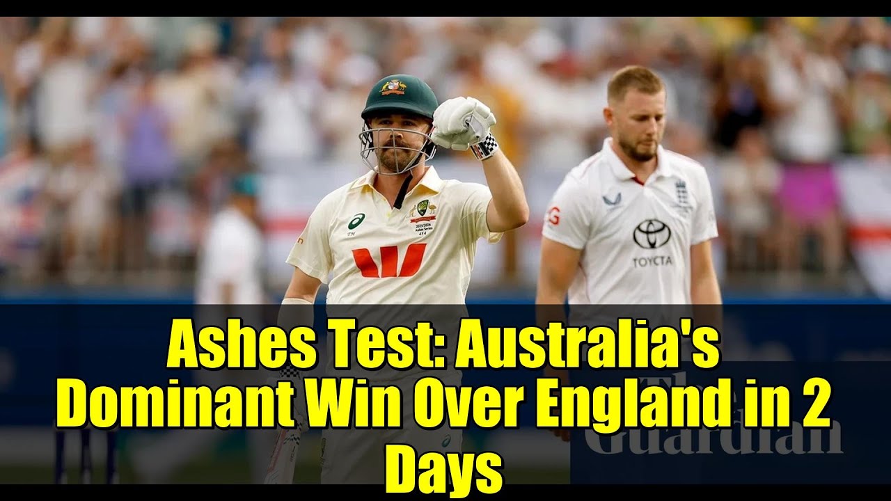 Ashes Test: Australia's Dominant Win Over England in 2 Days | Cricket Highlights