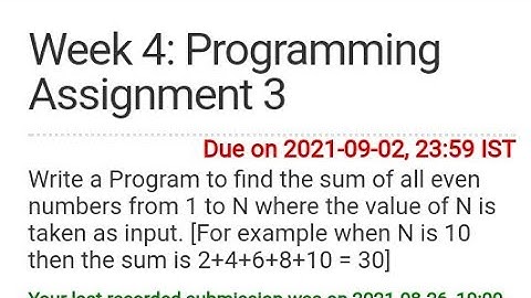 programming assignment  3 answer of week 4 /problems solving #week4 #nptel #assignments #programming