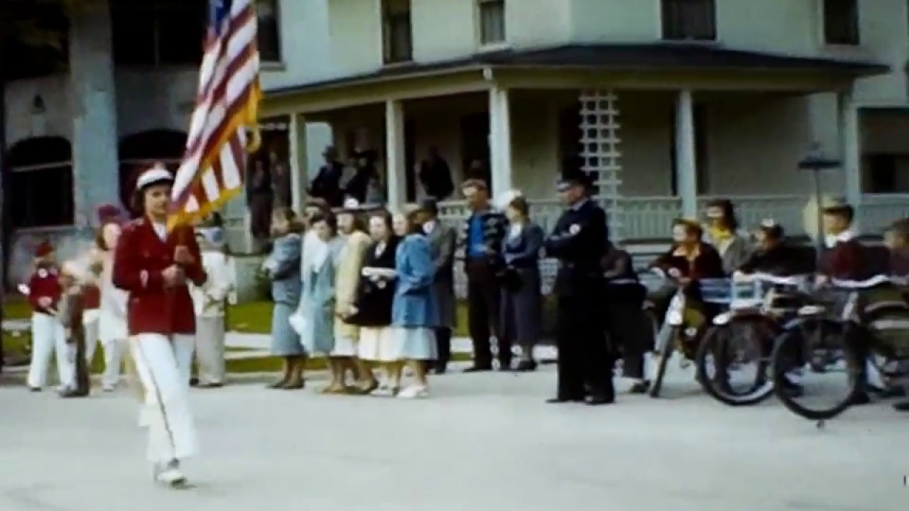 1950's Marching Bands Parade Wisconsin Vintage 8mm Film Home Movie Band