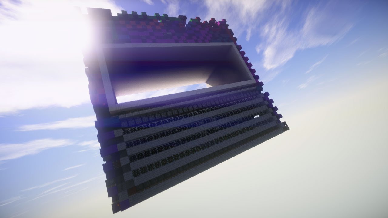 Minecraft Xbox || Compact 30x11 Seamless Glass Piston/Aircraft Hanger Door || First On Xbox