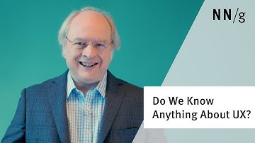 Do We Know Anything About UX? (Jakob Nielsen)