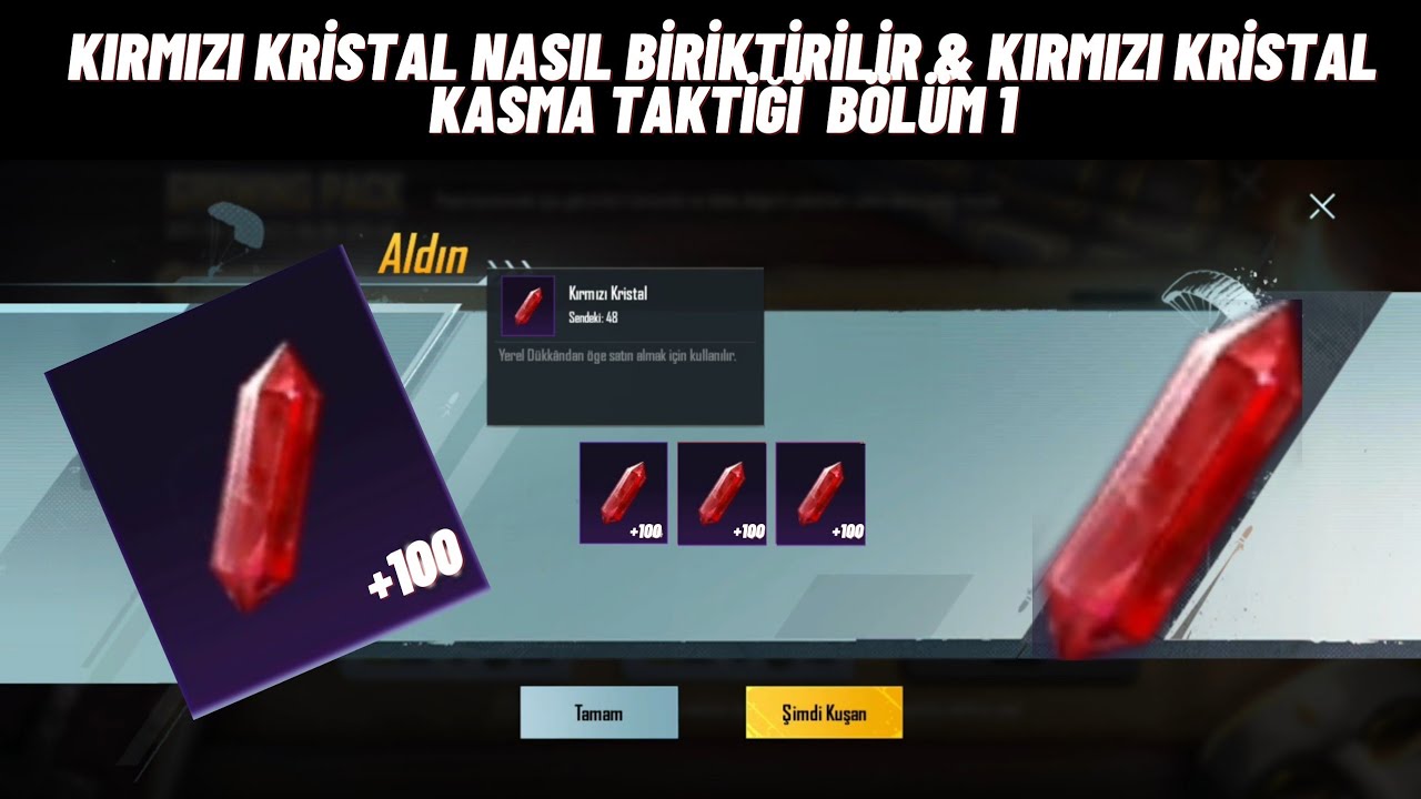 Kırmızı Kristal Nasıl Kazanılır & Kasılır & Pubg Mobile Kırmızı Kristal ...