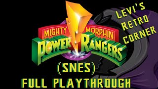 Mighty Morphin Power Rangers (SNES) Full Playthrough | Levi's Retro Corner