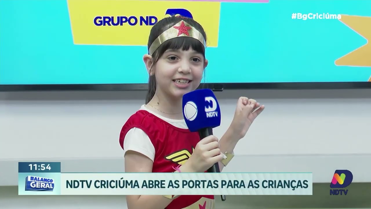 NDTV Record Criciúma recebe filhos e familiares dos colaboradores