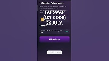 10 websites to earn money code tapswap 26 july. #tapswap #bitcoin #crypto #trending #memefi