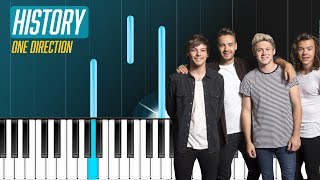 One Direction - ''History'' Piano Tutorial - Chords - How To Play - Cover chords