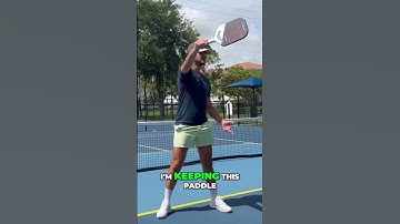 The correct follow through for a backhand roll  #pickleballcoach #pickleball