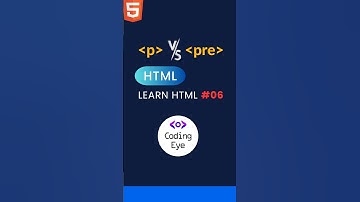 Paragraph and Pre-Formatted text tags in HTML | Learn HTML #06 | HTML tutorials for beginners | HTML