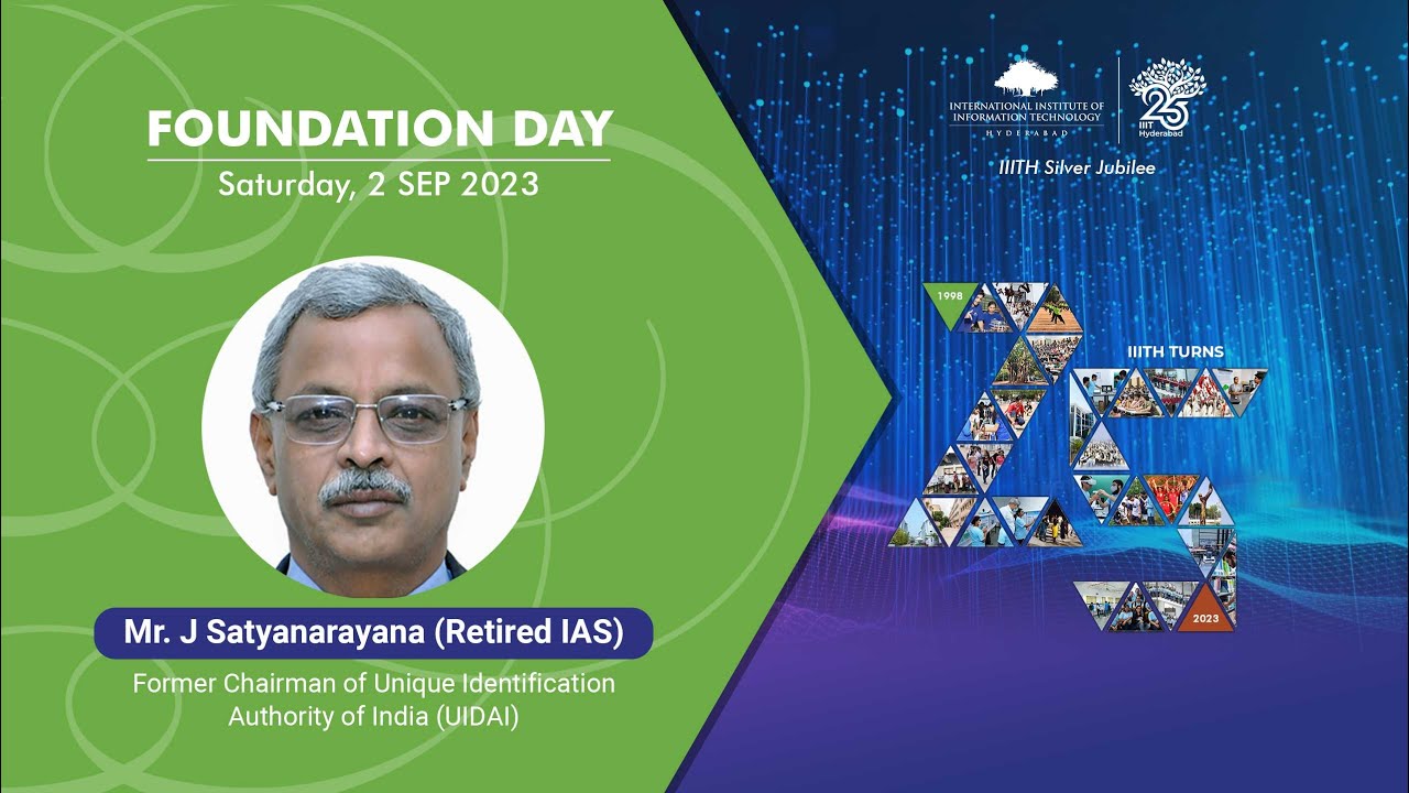 Mr. J Satyanarayana, former chairman of Unique Identification Authority ...