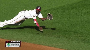 PHI@PIT: Harrison makes a diving stop for the out