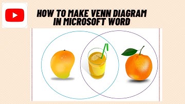 HOW TO MAKE VENN DIAGRAM IN MICROSOFT WORD