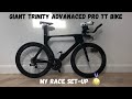 My 2022 triathlon race bike setup  giant trinity advanced pro