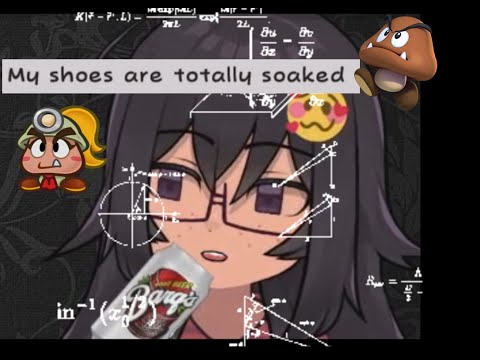 Goki ponders Goomba anatomy