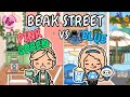 💗💚 PINK GREEN vs. BLUE 💙 Beak Street Building | Toca Boca House Ideas | TOCA GIRLZ