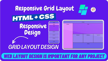 Responsive Grid Layout using HTML , CSS |  Grid Layout Tutorial Grid Template Areas @mypcskills