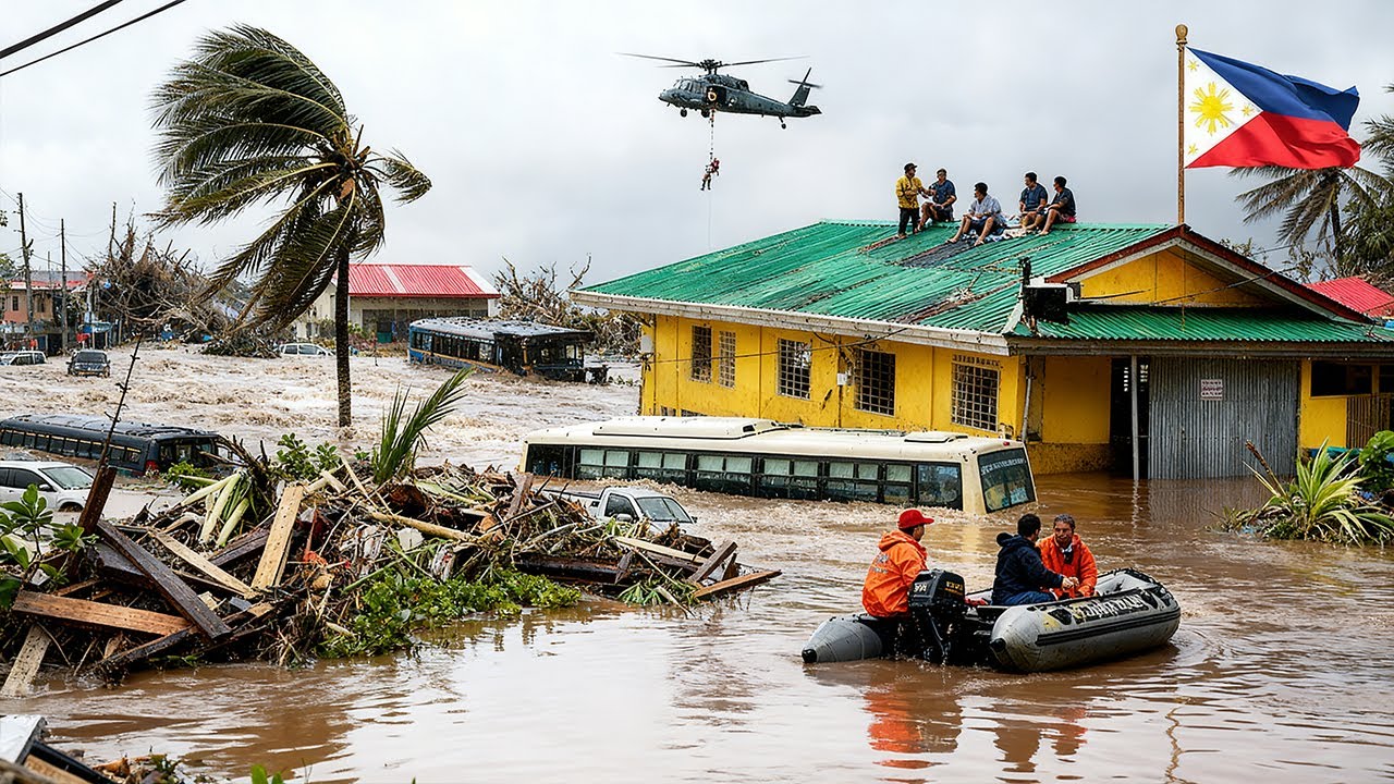 Chaos in the Philippines !🌊 Storm Basyang Wreaks Havoc, Causing Widespread Flooding in Iligan City