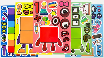 [Sticker Asmr] 🟥 Decorating the Numberblocks Sticker 🟧 넘버블럭스 숫자 스티커 Asmr