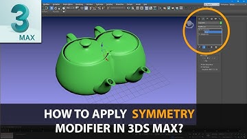 How To Apply Symmetry On 3d model in 3ds Max? Mirror, Symmetry Modifier / Modeling Tutorial
