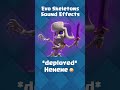 Clash royale  all evo skeletons sound effectsshorts clashroyale supercell