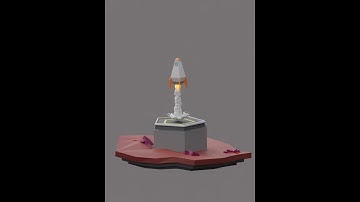 Lowpoly Rocket Animation
