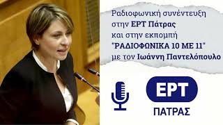 Ραδιοφωνική συνέντευξη στην ΕΡΤ Πάτρας