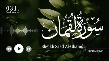 سورة لقمان- سعد الغامدي | Surat Luqman - Saad Al-Ghamdi