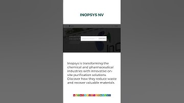 INOPSYS NV - Sustainable Initiative