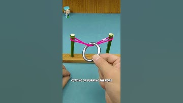 A true escape puzzle. can you think of a way to remove the ring?"#puzzle#iq#iqtest