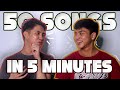 50 SONGS IN 5 MINUTES CHALLENGE WITH ROYCE CABRERA | KYO QUIJANO