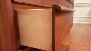 Walnut mid century modern dresser