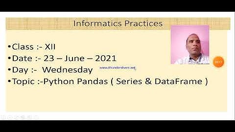 Class XII Informatics Practices 23 06 2021 By Mr  Praveen Singh