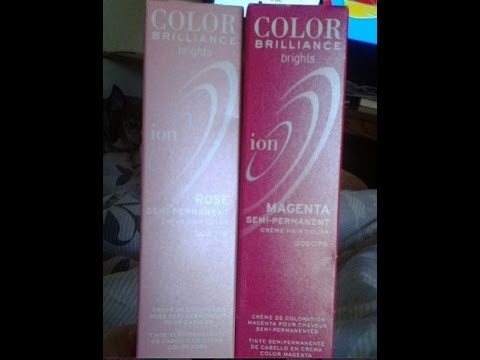 Ion Color Brilliance Hair Dye Review In Magenta and Rose - YouTube.