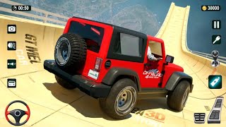 Mega Ramp Car Racing - Car Racing 3D - Mahindra Thar