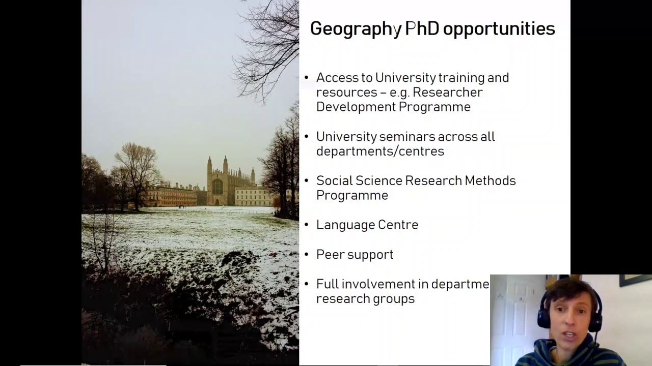 university of cambridge geography phd