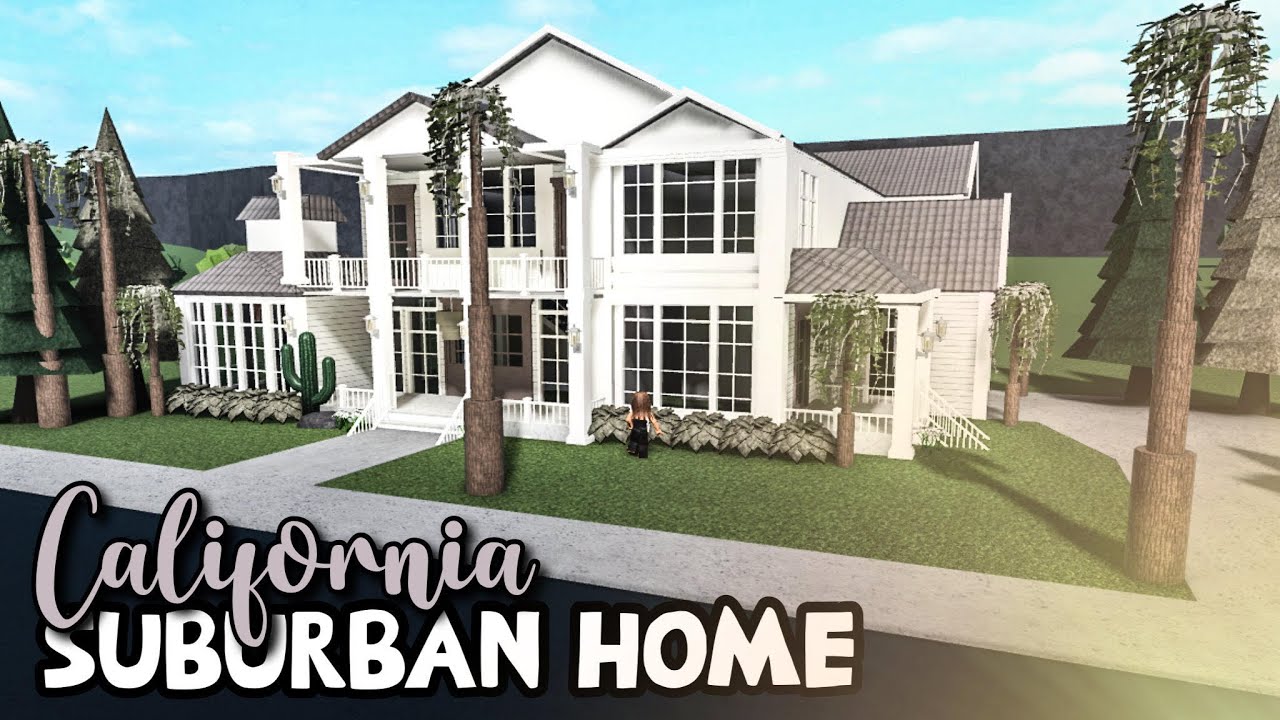 California Suburban Home Bloxburg Speedbuild #Trending #Roblox # ...