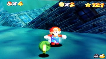 SM64 Cheat Code seaweed replaced with goombas underwater