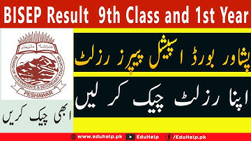 BISEP Result 2021 9th Class and 1st Year
