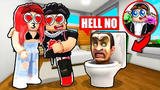 pretending to be SKIBIDI TOILET to SPY on ROBLOX ODERS! (Brookhaven RP)