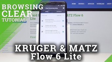 How to Delete Browser History in KRUGER & MATZ Flow 6 Lite - Restore Browser Factory Settings